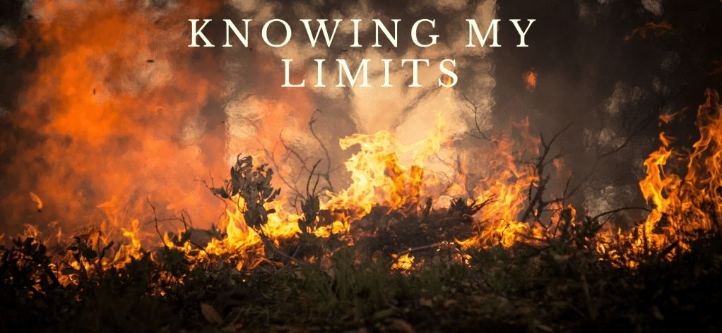 Eucalyptus bush burning - Knowing my limits (in intense situations)