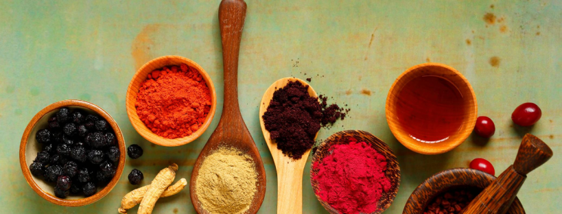 various different spices - supplements for energy
